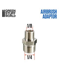 Адаптер з різьбою для аерографа Green Stuff World: Airbrush Thread Adapter 1/4" to 1/8"