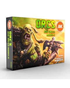 Набір акрилових фарб AK Interactive: Orcs And Green Models