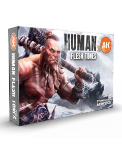 Набір акрилових фарб AK Interactive: Human Flesh Tones