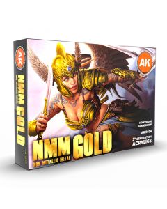 Набір акрилових фарб AK Interactive: NMM (Non Metallic Metal) Gold