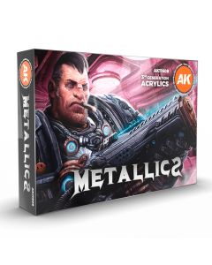 Набір акрилових фарб AK Interactive: Metallics