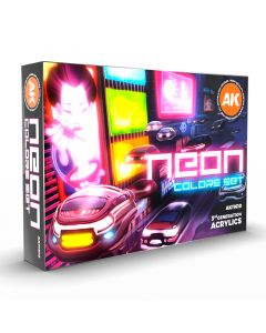 Набір акрилових фарб AK Interactive: Neon Colors Set