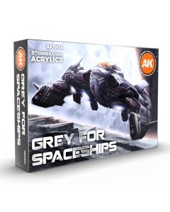 Набір акрилових фарб AK Interactive: Grey For Spaceships