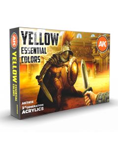 Набір акрилових фарб AK Interactive: Yellow Essential Colors