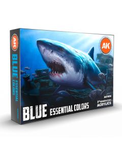 Набір акрилових фарб AK Interactive: Blue Essential Colors