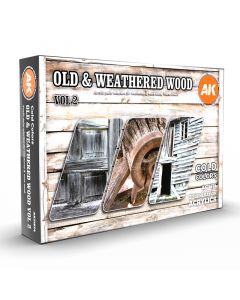 Набір акрилових фарб AK Interactive: Old & Weathered Wood Vol 2