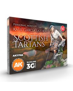 Набір акрилових фарб AK Interactive: Scottish Tartans