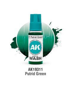 Акрилова змивка AK Interactive: Acrylic Wash – Putrid Green