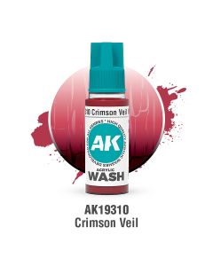 Акрилова змивка AK Interactive: Acrylic Wash – Crimson Veil