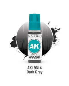 Акрилова змивка AK Interactive: Acrylic Wash – Dark Grey