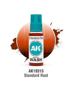 Акрилова змивка AK Interactive: Acrylic Wash – Standard Rust