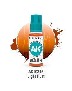 Акрилова змивка AK Interactive: Acrylic Wash – Light Rust