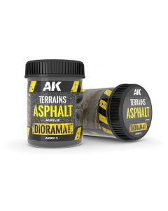 Акрилова паста AK Interactive: Terrains: Terrains Asphalt (250 ml)