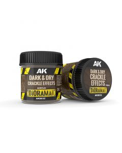 Акрилова паста AK Interactive: Terrains: Dark & ​​Dry Crackle Effects (100 ml)