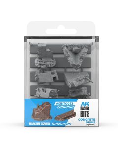 Набір декорацій AK Interactive: Basing Bits – Concrete Ruins