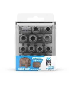 Набір декорацій AK Interactive: Basing Bits – Wood Barrels