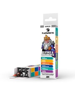 Набір акрилових маркерів AK Interactive Playmarker Clothes & Ornaments Set