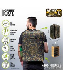 Рюкзак для транспортування мініатюр Green Stuff World: Army Transport Backpack - Camouflage Edition