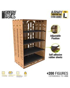 Додатковий модуль для кейсу Green Stuff World: Army Transport Bag - Extra Cabinet L