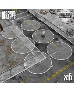 Набір WTC маркерів Green Stuff World: Basic Clear Objective Marker Wh40k Compatible