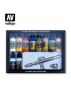 Набір акрилових фарб Vallejo: Model Air: Basic Colors & Airbrush