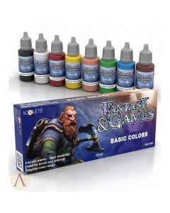 Набір акрилових фарб Scale 75: Fantasy & Games: Basic Colors (8x17 ml)