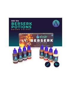 Набір акрилових фарб Scale 75: Instant Colors: Berserk Potions (8x17 ml)