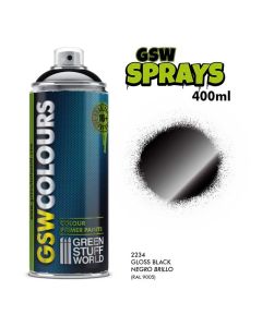 Ґрунт-спрей Green Stuff World:Black Gloss Spray Paint 400ml