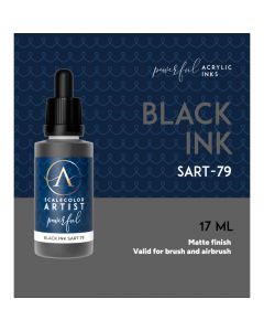 Акрилове чорнило Scale 75: Scalecolor Artist: Black Ink (17ml)