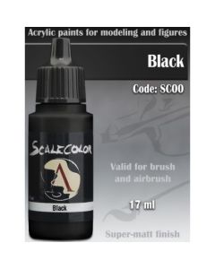 Акрилова фарба Scale 75: Scalecolor: Black (17ml)