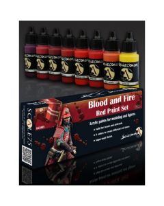 Набір акрилових фарб Scale 75: Scalecolor: Blood and Fire Red Paint Set (8x17 ml)