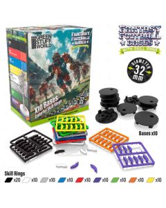 Збірні підставки Green Stuff World: Blood Bowl Bases 32mm with Skill Rings