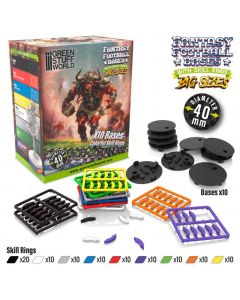 Збірні підставки Green Stuff World: Blood Bowl Bases 40mm with Skill Rings