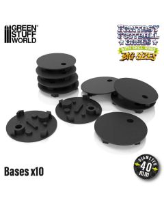 Збірні підставки Green Stuff World: Blood Bowl Bases 40mm (x10)