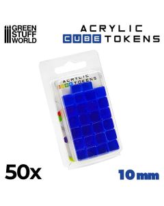 Набір акрилових жетонів Green Stuff World: Blue Acrylic Cube Tokens