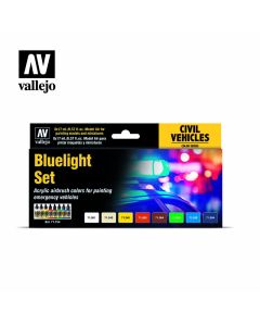 Набір акрилових фарб Vallejo: Model Air: Bluelight Set