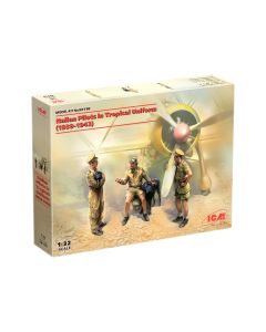 Збірні моделі фігурок ICM: Італійські пілоти в тропічній формі 