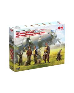 Збірні моделі фігурок ICM: Пілоти бомбардувальників і наземний персонал ВПС США