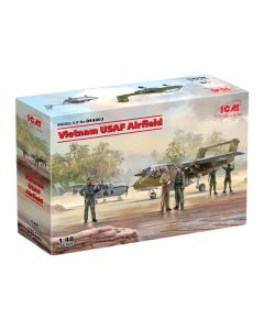 Набір збірних моделей для діорам ICM: В’єтнамський аеродром ВПС США