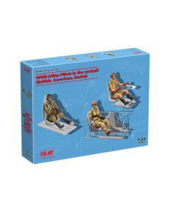 Збірні моделі фігурок ICM: Пілоти союзників Другої світової війни в кабіні
