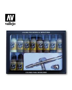 Набір акрилових фарб Vallejo: Model Air: Camouflage Colors & Airbrush
