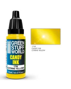 Акрилове чорнило Green Stuff World Acrylic Inks: Candy Ink: Citrine Yellow (17ml)