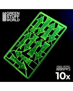 Маркери нападу та відходу Green Stuff World: Charge and Retreat Arrows - Fluor Yellow-green
