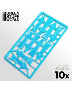 Маркери нападу та відходу Green Stuff World: Charge and Retreat Arrows - Light Blue