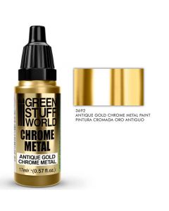 Акрилова фарба Green Stuff World Chrome Paints: Antique Gold (17ml)