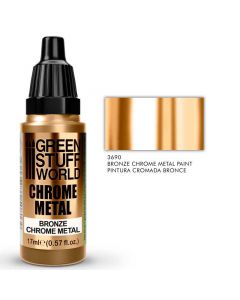 Акрилова фарба Green Stuff World Chrome Paints: Bronze (17ml)