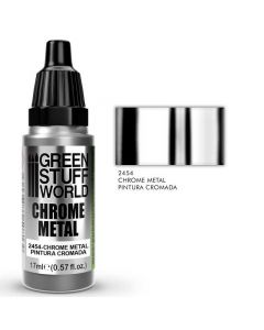 Акрилова фарба Green Stuff World Chrome Paints: Metal Chrome (17ml)