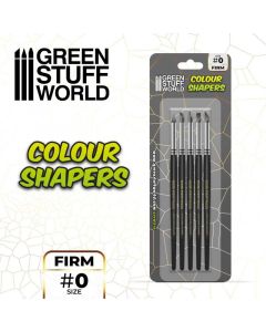 Набір інструментів Green Stuff World: Clay Shapers - Color Shapers SIZE 0 - Black Firm