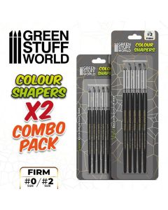 Набір інструментів Green Stuff World: Clay Shapers - Color Shapers Combo 0 and 2 - Black Firm