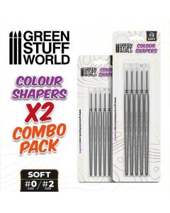 Набір інструментів Green Stuff World: Clay Shapers - Color Shapers Combo 0 and 2 - White Soft